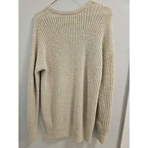 abercrombie & fitch ivory cream glitter shimmer sweater size xs/s - euc - Picture 10 of 12